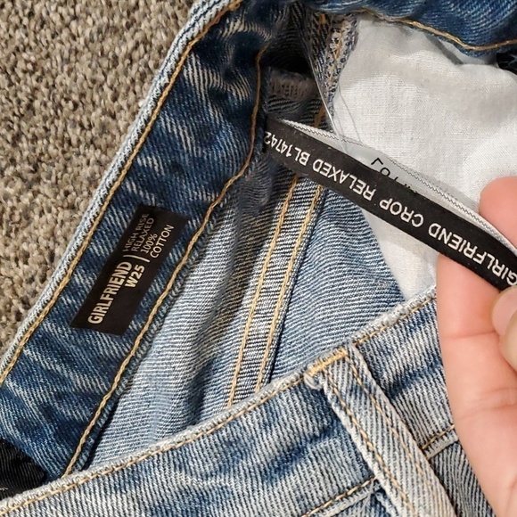 NWT Womens Buffalo DB Girlfriend Crop Relaxed High Tise Relaxed Jeans sz W25 - Picture 6 of 13